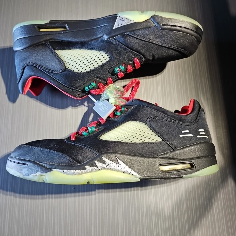 Size 10 - Jordan 5 Low x Clot Anthracite‎ 2022 Great PreOwned Condition